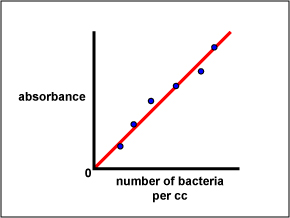 Illustration showing preparation of a standard curve.